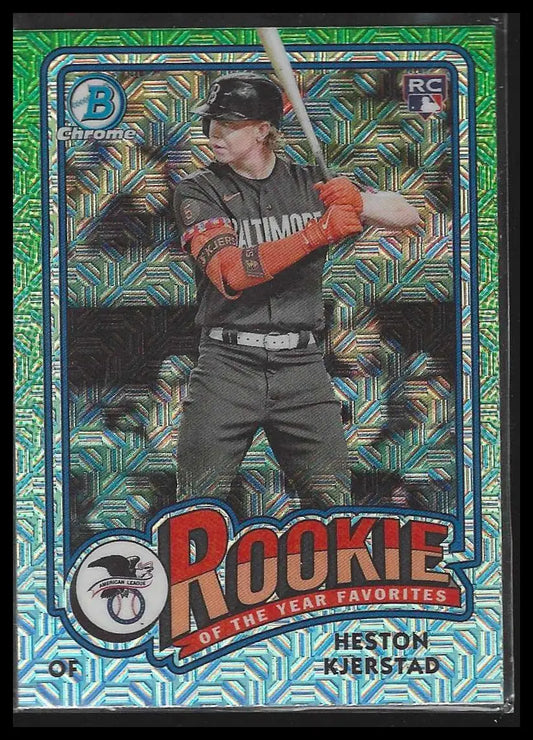2024 Bowman Rookie of the Year Favorites Mojo Refractors #ROY-14 Heston Kjerstad - Baseball Card Single