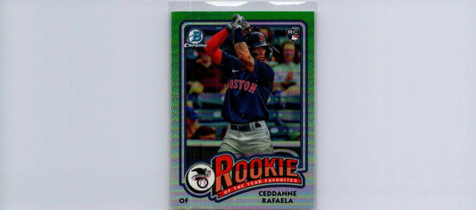 Ceddanne Rafaela rookie card from 2024 Bowman Year Favorites product