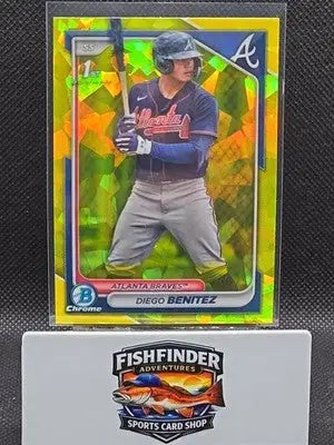 2024 Bowman Sapphire Edition - Chrome Prospects Diego Benitez #BCP-39 Yellow /75 - Baseball Card Single