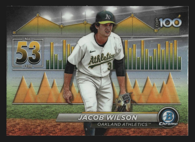 2024 Bowman Scouts Top 100 #BTP-53 Jacob Wilson Athletics - Baseball Card Single