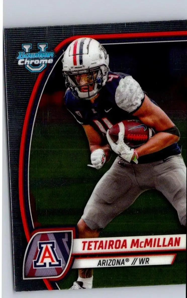 Tetairoa McMillan 2024 Bowman University Chrome #170 Football Trading Card