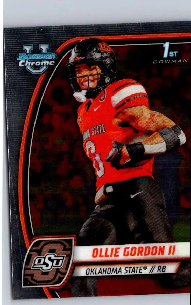 Ollie Gordon II Football Trading Card from 2024 Bowman University Chrome collection