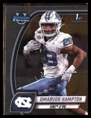 2024 Bowman University Chrome #198 Omarion Hampton - Football Card Single