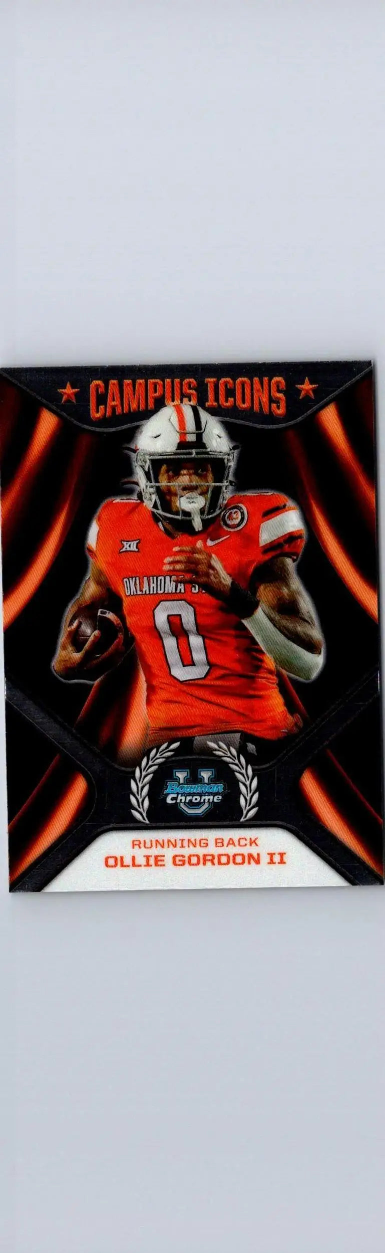 Ollie Gordon II football card from 2024 Bowman University Chrome Campus Icons series