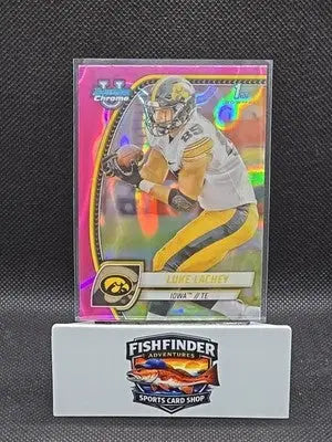 2024 Bowman University Chrome - Luke Lachey #122 Pink Lava Refractor (RC) - Football Card Single