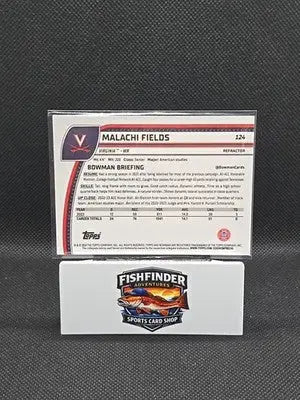 2024 Bowman University Chrome - Malachi Fields #124 Refractor (RC) - Football Card Single