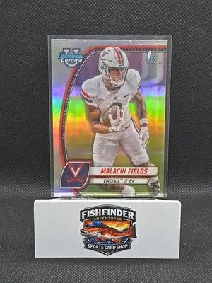 2024 Bowman University Chrome - Malachi Fields #124 Refractor (RC) - Football Card Single