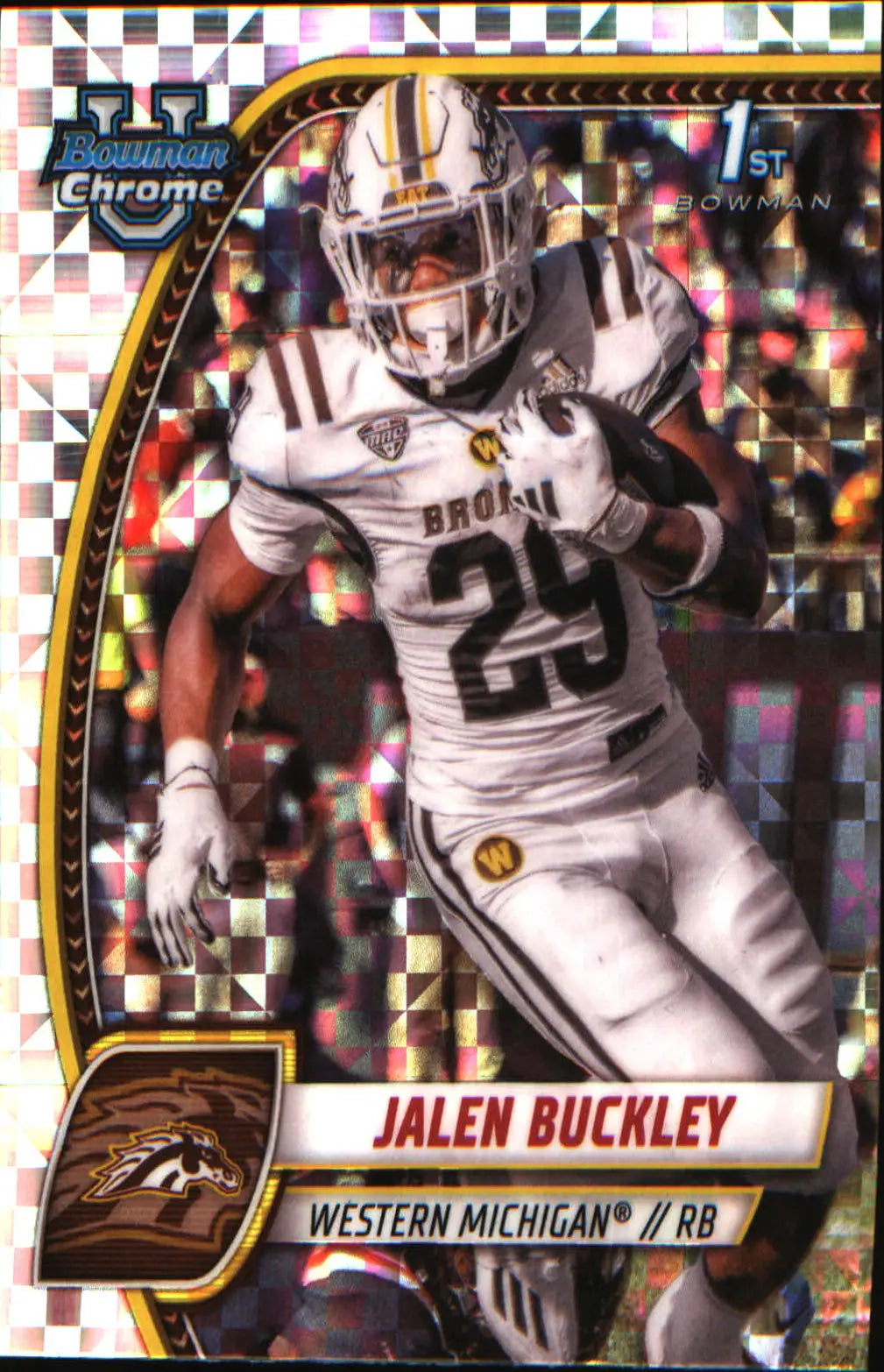 2024 Bowman University Chrome X-Fractor #86 Jalen Buckley
