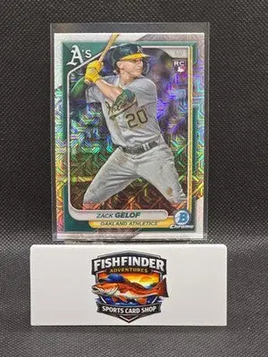 2024 Bowman - Zack Gelof #14 Chrome Mojo Refractor (RC) - Baseball Card Single