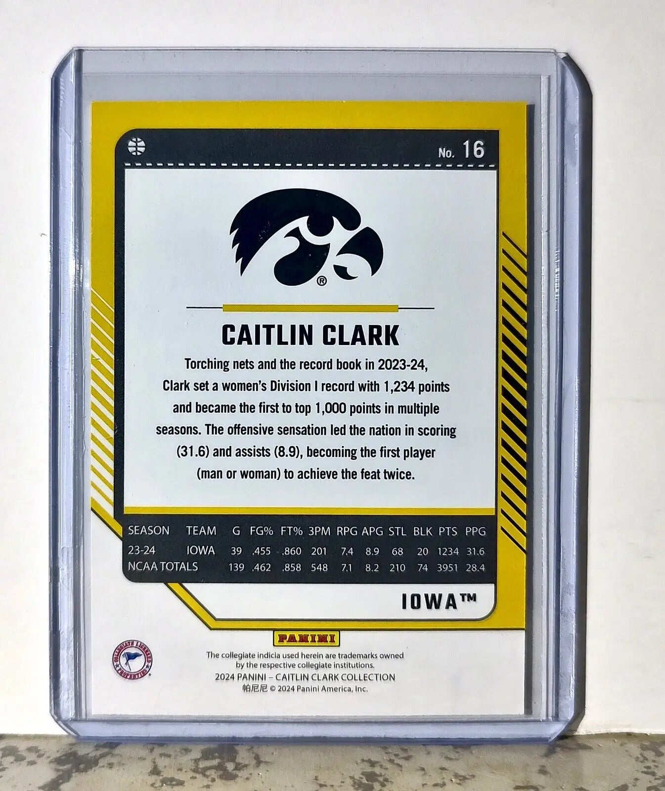 2024 Caitlin Clark Panini Donruss #16 Basketball Card Iowa Hawkeyes - Basketball Card Single