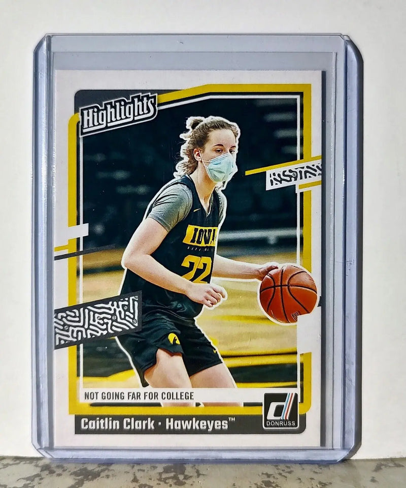 2024 Caitlin Clark Panini Donruss #H5 Highlights Basketball Card Iowa Hawkeyes
