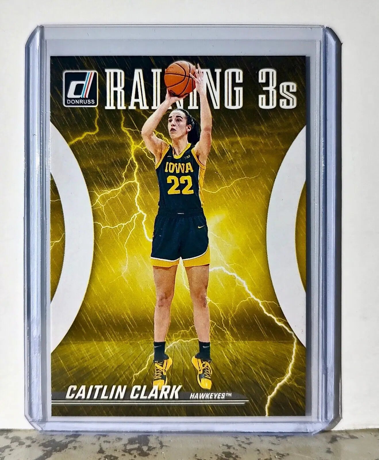 2024 Caitlin Clark Panini Donruss #R2 Raining 3s Basketball Card Iowa Hawkeyes - Basketball Card Single