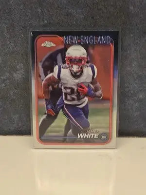 2024 Chrome #127 James White Patriots Refractor