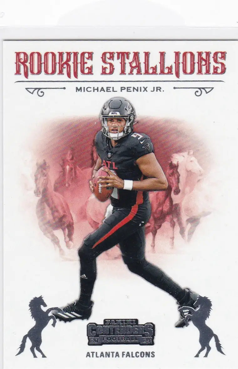 2024 CONTENDERS #10 MICHAEL PENIX JR ROOKIE STALLIONS- ATLANTA FALCONS