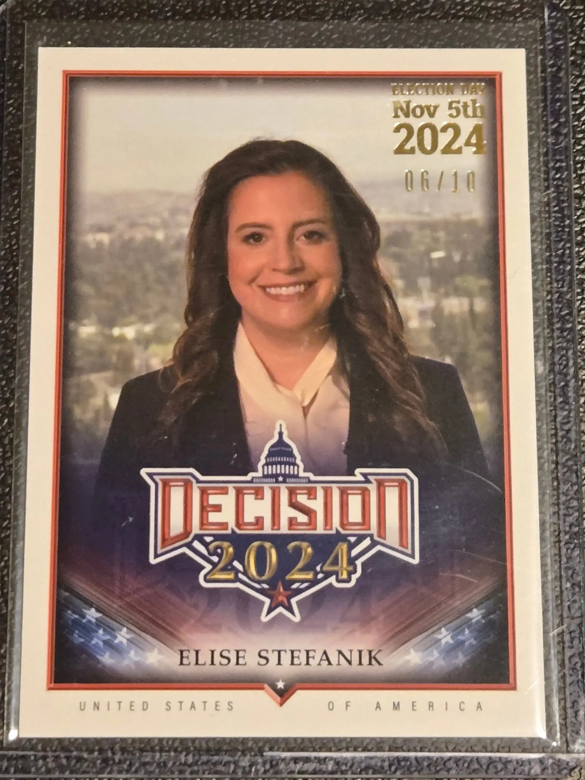 2024 Decision 2024 #177 Elise Stefanik Election Day 2024 Gold Stamped SP #’d /10 - Other
