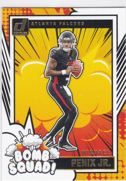 2024 DONRUSS #1 MICHAEL PENIX JR BOMB SQUAD- ATLANTA FALCONS - Football Card Single