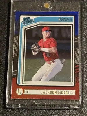 2024 Donruss #102 Jackson Merrill Red and Blue - Baseball Card Single
