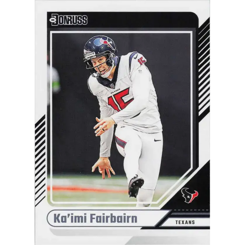 2024 Donruss #113 Ka’imi Fairbairn NM-MT Houston Texans Football Card - Football Card Single