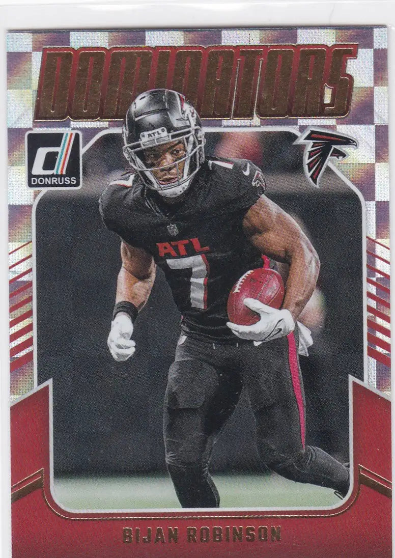 2024 DONRUSS #14 BIJAN ROBINSON DOMINATORS- ATLANTA FALCONS