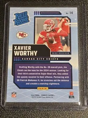 2024 Donruss #14 Xavier Worthy Rated Rookies Retro - Football Card Single
