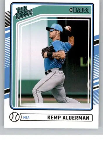 2024 Donruss #140 Kemp Alderman NM-MT RC Rookie Marlins Rated Prospect ID:74400 - Baseball Card Single