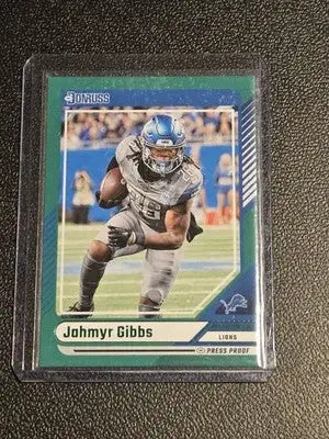 2024 Donruss #143 Jahmyr Gibbs Press Proof Green - Football Card Single