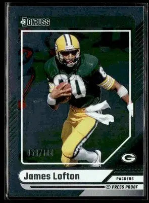 2024 Donruss #161 James Lofton Press Proof Silver #/100 - Football Card Single