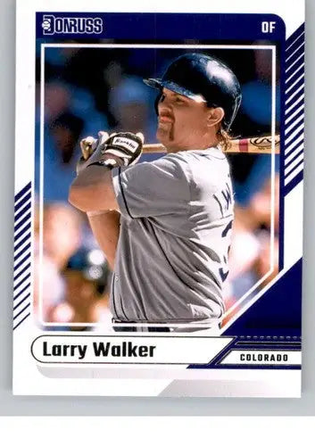 Original gloss Larry Walker baseball card 2024 Donruss NM-MT Rockies ID 74770