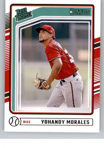 2024 Donruss #192 Yohandy Morales NM-MT RC Rookie Nationals Rated Prosp ID:74777 - Baseball Card Single