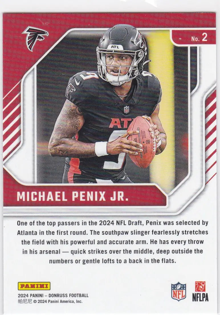 2024 DONRUSS #2 MICHAEL PENIX JR ELITE SERIES- ATLANTA FALCONS