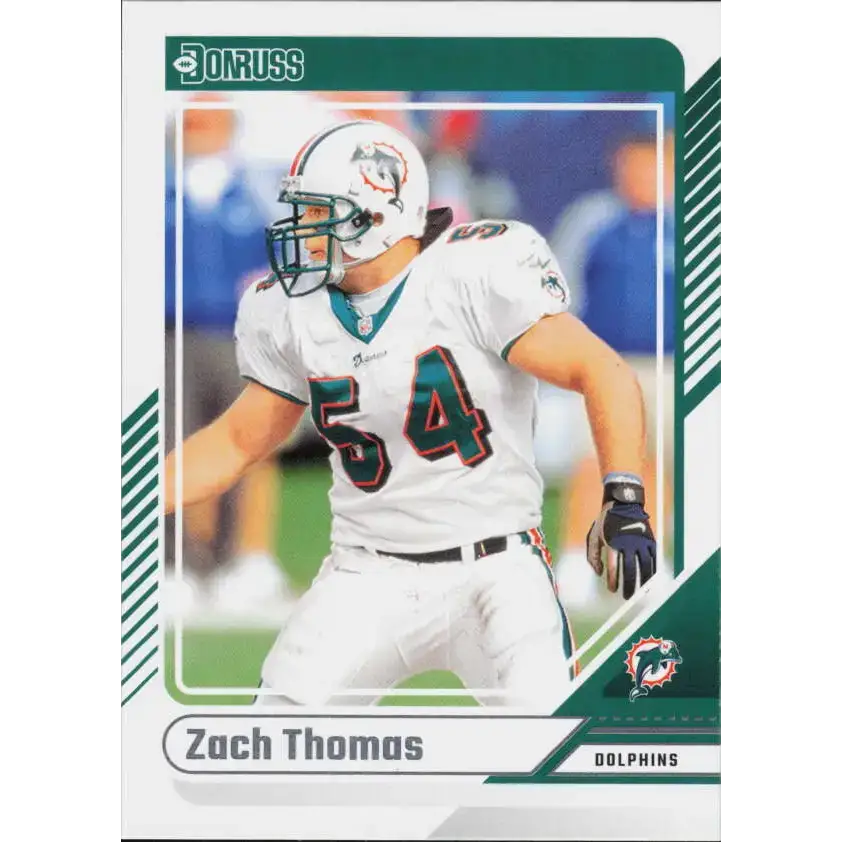2024 Donruss #234 Zach Thomas NM-MT Miami Dolphins Football Card - Football Card Single