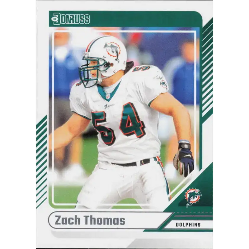 2024 Donruss #234 Zach Thomas NM-MT Miami Dolphins Football Card - Football Card Single