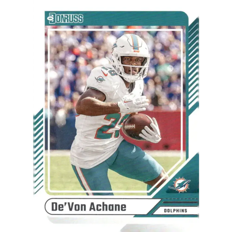2024 Donruss #236 De’Von Achane NM-MT Miami Dolphins Football Card - Football Card Single