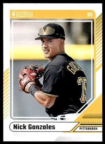 Nick Gonzales baseball card with original gloss, NM-MT condition from 2024 Donruss