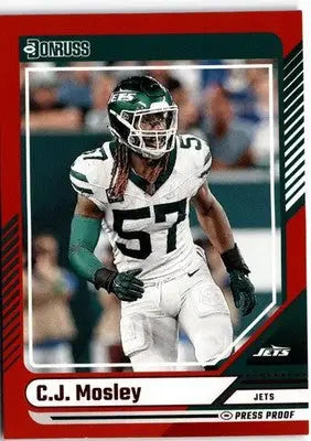 2024 Donruss #262 C.J. Mosley Press Proof Red - Football Card Single
