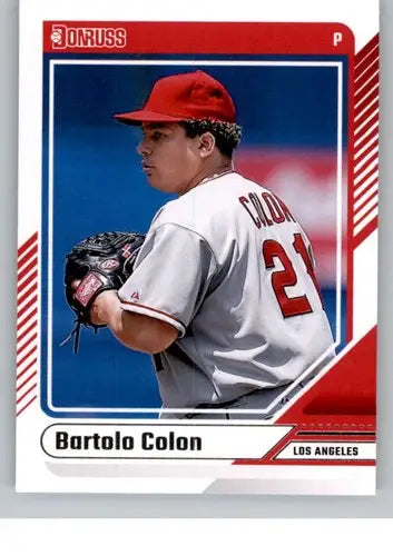 Bartolo Colon baseball card with original gloss from 2024 Donruss NM-MT Angels