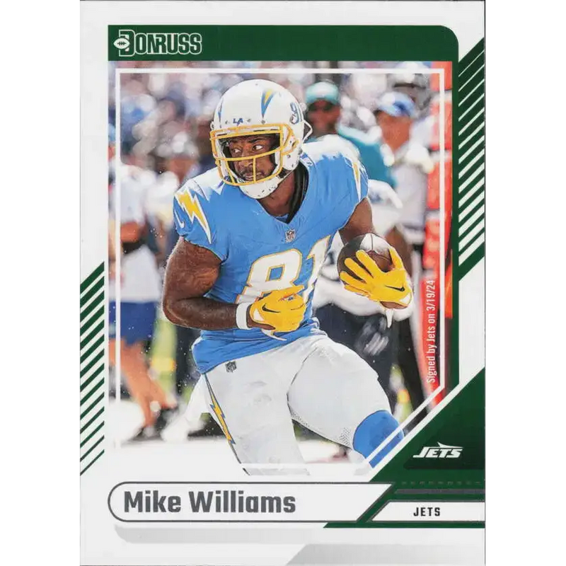 2024 Donruss #279 Mike Williams NM-MT New York Jets Football Card - Football Card Single