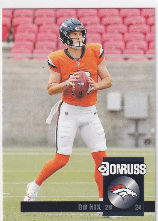 2024 DONRUSS #28 BO NIX- DENVER BRONCOS - Football Card Single