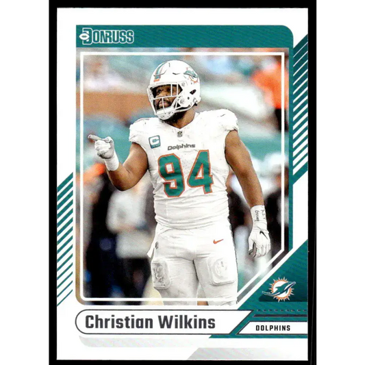 2024 Donruss #284 Christian Wilkins NM-MT Miami Dolphins Football Card