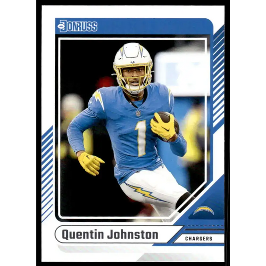 2024 Donruss #288 Quentin Johnston NM-MT Los Angeles Chargers Football Card - Football Card
