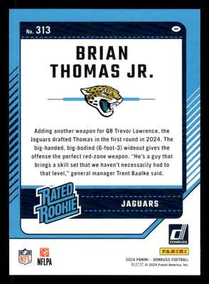 2024 Donruss #313 Brian Thomas Jr. - Football Card Single