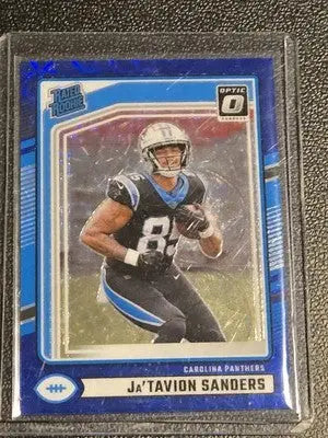 2024 Donruss #317 Ja’Tavion Sanders Optic Rated Rookies Preview Blue Scope - Football Card Single