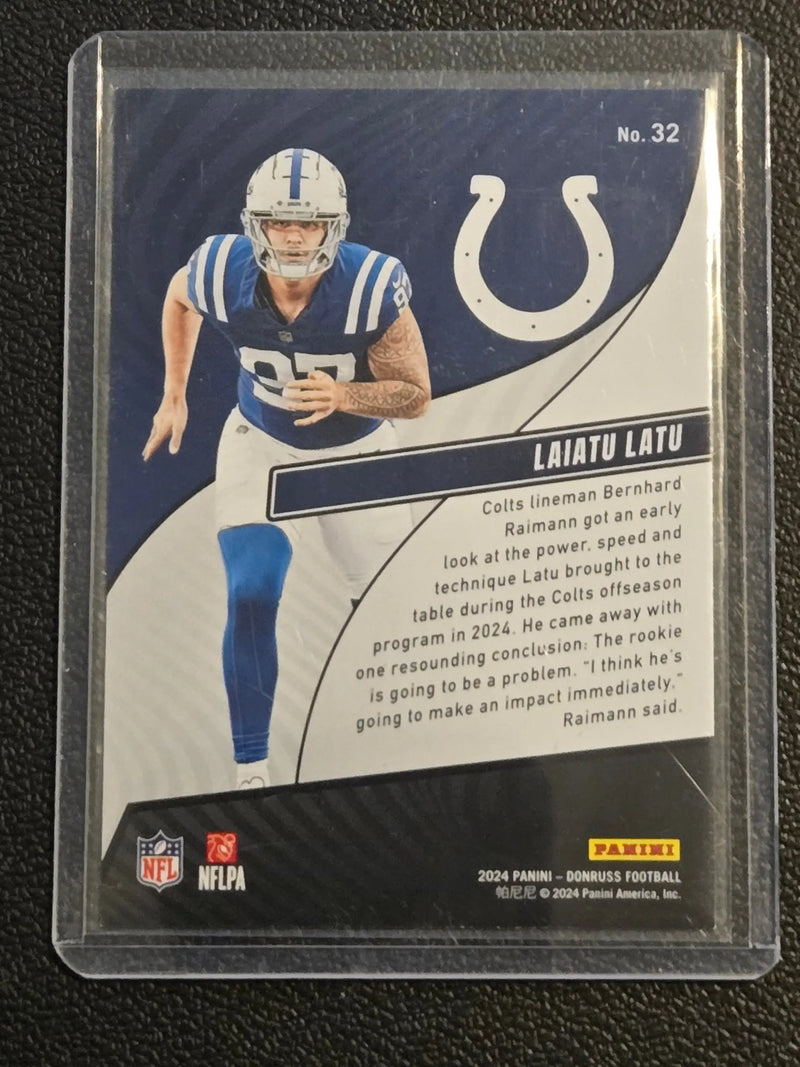 2024 Donruss #32 Laiatu Latu Rookie Revolution - Football Card Single