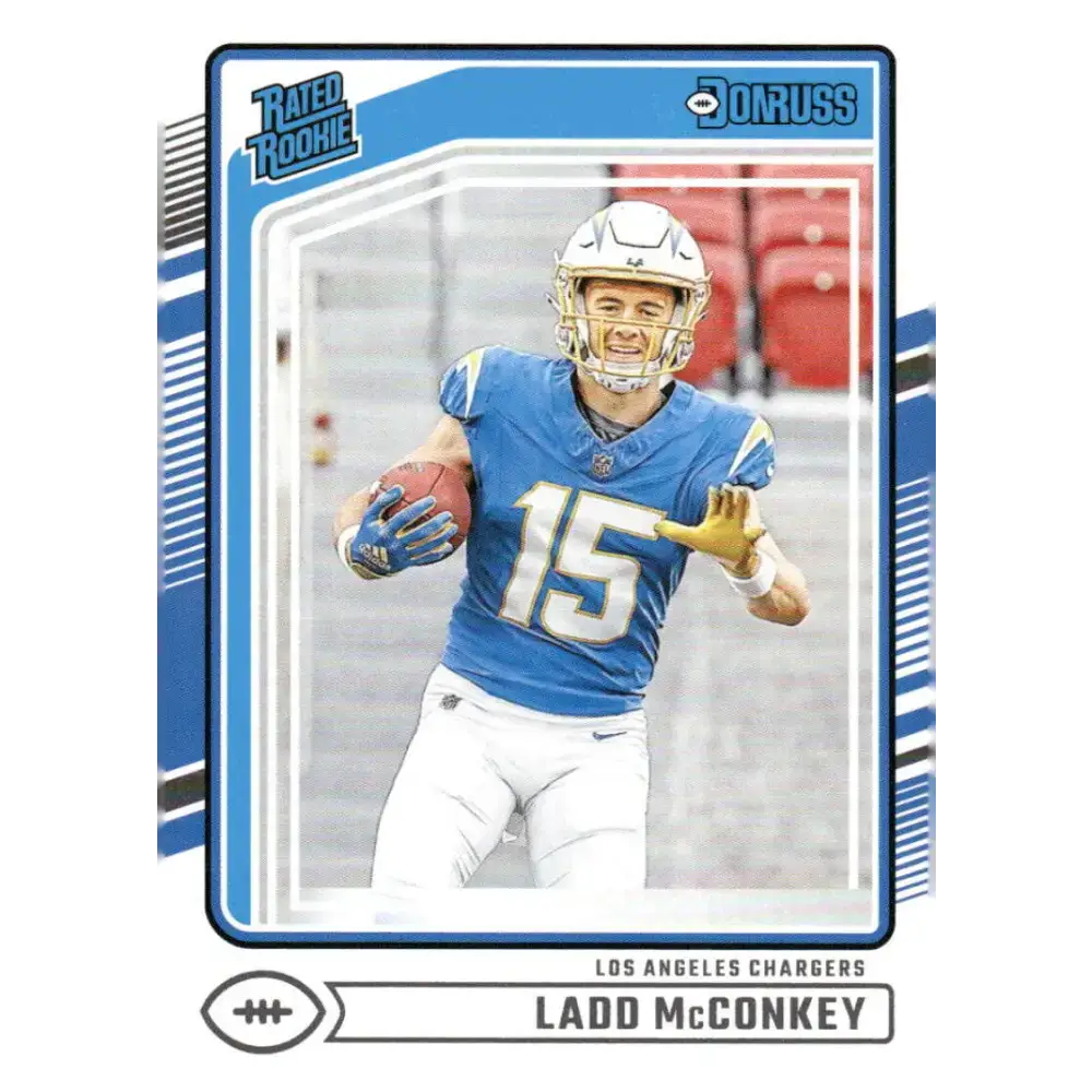 2024 Donruss #328 Ladd McConkey NM-MT Los Angeles Chargers Football Card - Football Card Single