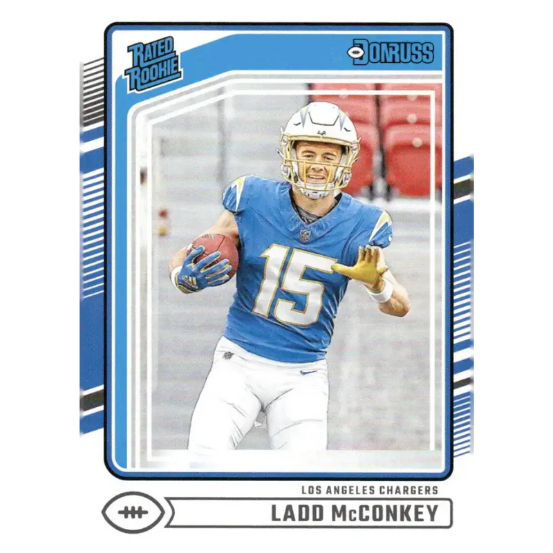 2024 Donruss #328 Ladd McConkey NM-MT Los Angeles Chargers Football Card - Football Card Single