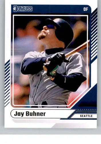 Original gloss Jay Buhner NM-MT baseball card from 2024 Donruss #34 Mariners