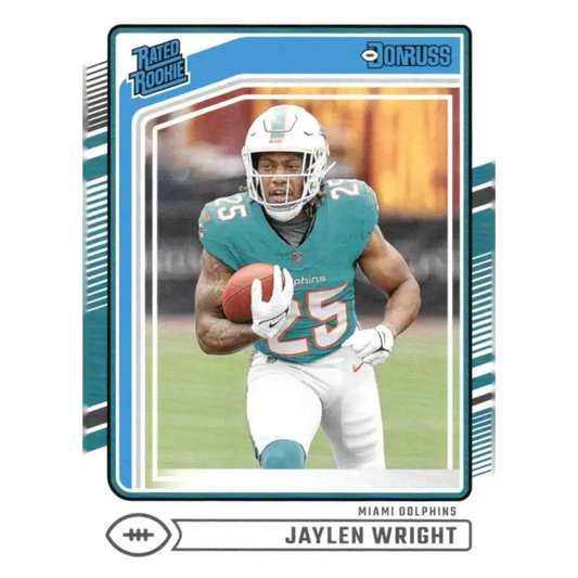 2024 Donruss #344 Jaylen Wright NM-MT Miami Dolphins Football Card - Trading Cards