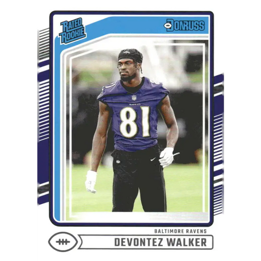 2024 Donruss #345 Devontez Walker NM-MT Baltimore Ravens Football Card