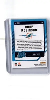 2024 Donruss #351 Chop Robinson Optic Rated Rookies Preview Blue Scope - Football Card Single