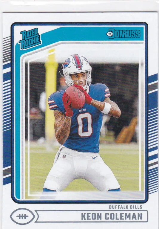 2024 DONRUSS #358 KEON COLEMAN- BUFFALO BILLS - Football Card Single